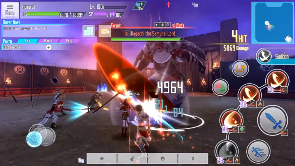 SWORD ART ONLINE: INTEGRAL FACTOR ANDROID