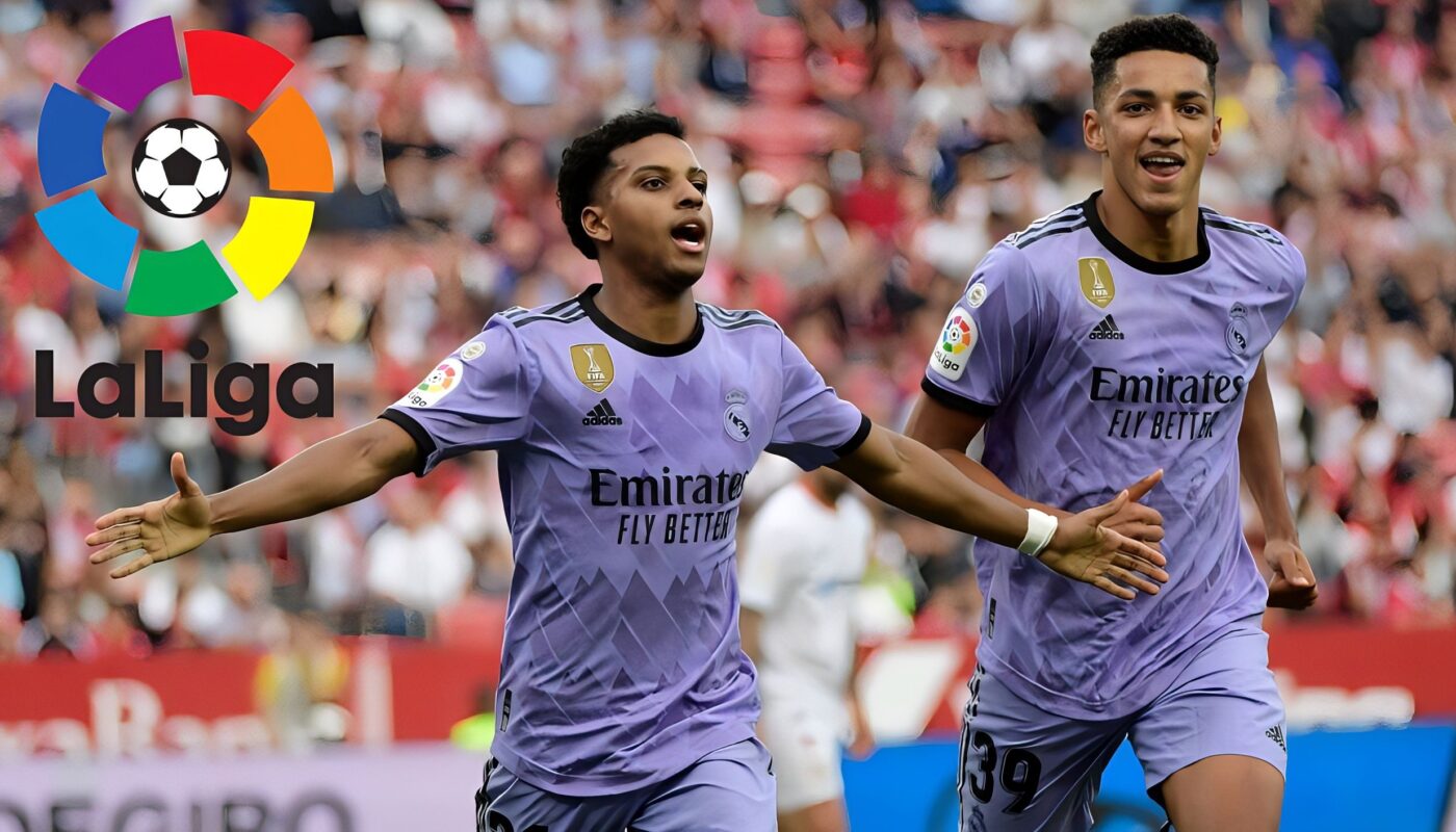 REAL MADRID VS SEVILLA 2 A 1 RODRYGO FAZ GOLAÇOS LA LIGA