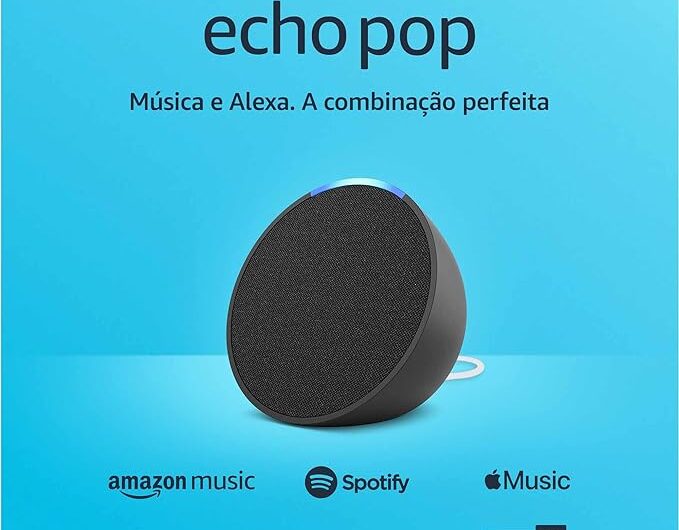 Echo Pop: Smart Speaker com Alexa | Música, informação e Casa Inteligente